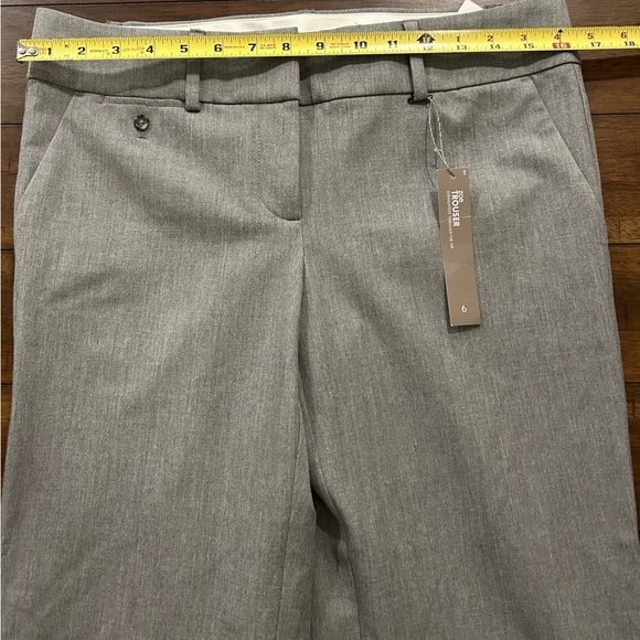 LOFT Gray Zoe straight Leg Trouser Pants Size 6 NEW WITH TAGS - Picture 6 of 13